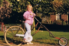 fiets met klein wiel